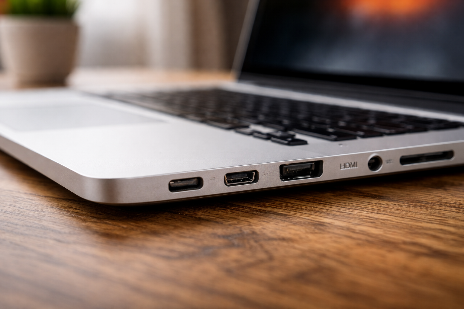 Laptop ports and connectivity